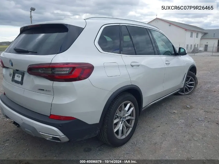 2023 BMW X5 xDrive40I VIN: 5UXCR6C07P9R26465 Lot: 40596879