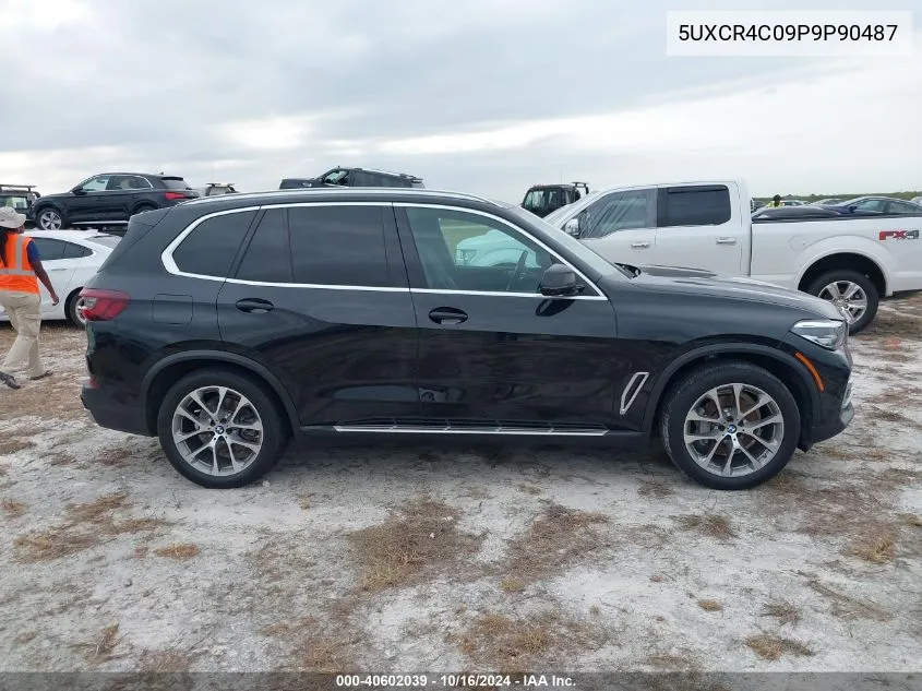 2023 BMW X5 Sdrive40I VIN: 5UXCR4C09P9P90487 Lot: 40602039