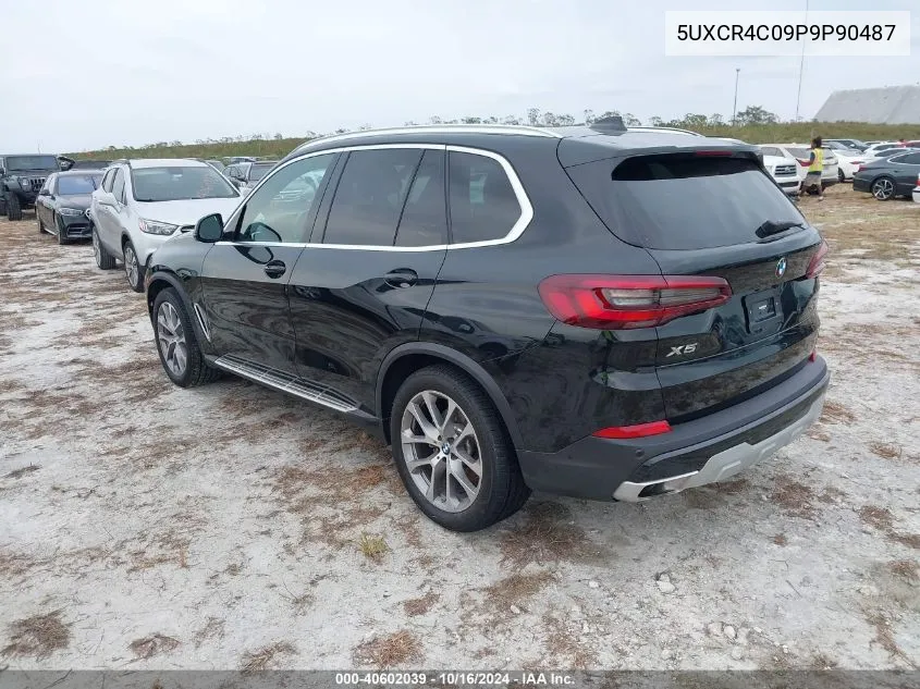 2023 BMW X5 Sdrive40I VIN: 5UXCR4C09P9P90487 Lot: 40602039