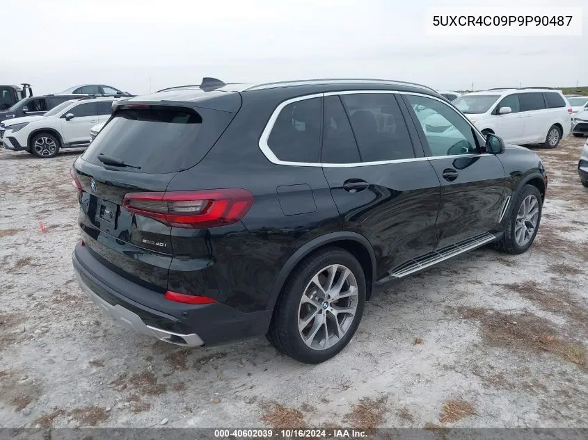 2023 BMW X5 Sdrive40I VIN: 5UXCR4C09P9P90487 Lot: 40602039