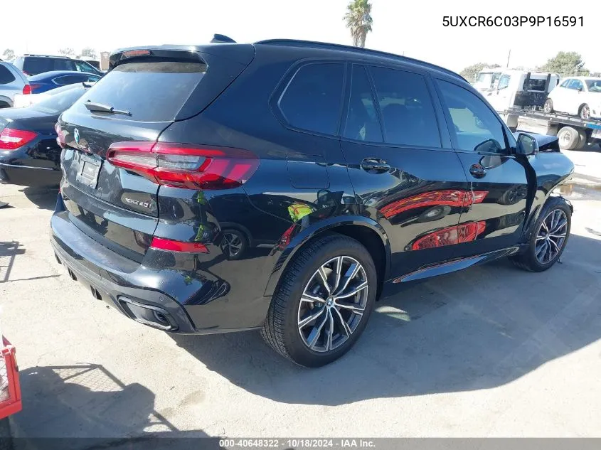 2023 BMW X5 xDrive40I VIN: 5UXCR6C03P9P16591 Lot: 40648322