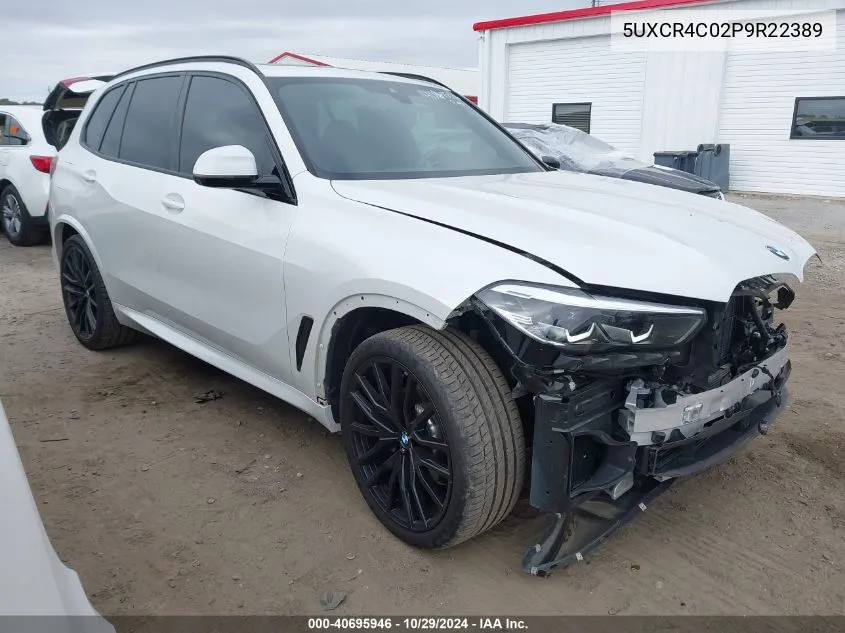 2023 BMW X5 Sdrive40I VIN: 5UXCR4C02P9R22389 Lot: 40695946