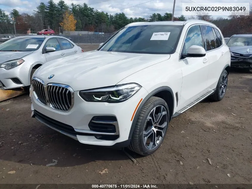 2023 BMW X5 Sdrive40I VIN: 5UXCR4C02P9N83049 Lot: 40770675