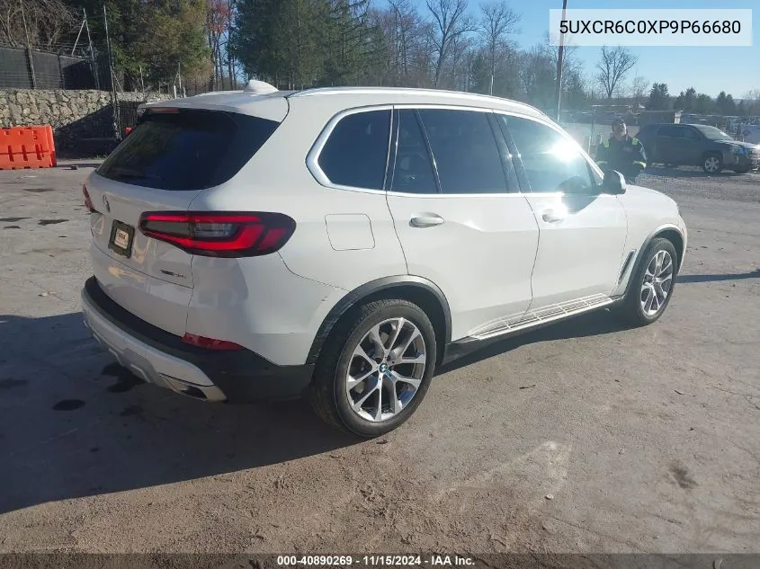 2023 BMW X5 xDrive40I VIN: 5UXCR6C0XP9P66680 Lot: 40890269