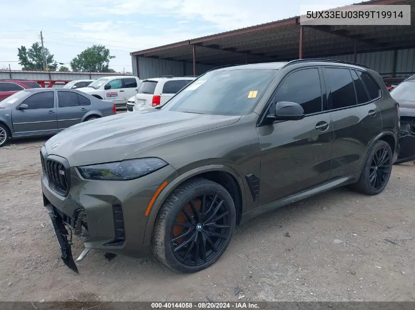 2024 BMW X5 M60I VIN: 5UX33EU03R9T19914 Lot: 40144058