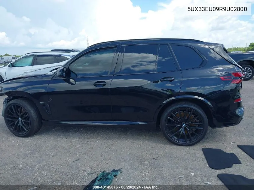 2024 BMW X5 M60I VIN: 5UX33EU09R9U02800 Lot: 40145876