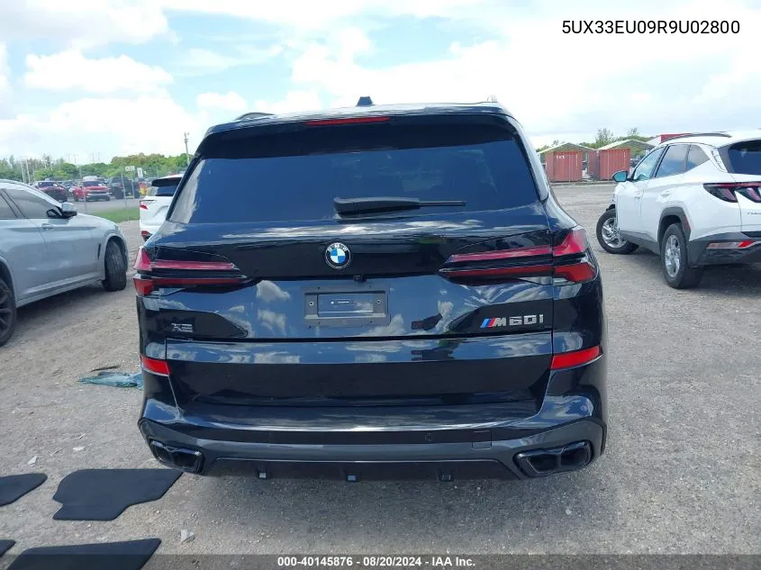 2024 BMW X5 M60I VIN: 5UX33EU09R9U02800 Lot: 40145876