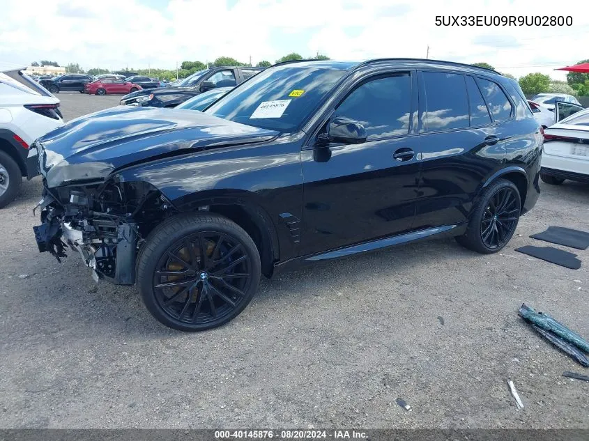 2024 BMW X5 M60I VIN: 5UX33EU09R9U02800 Lot: 40145876