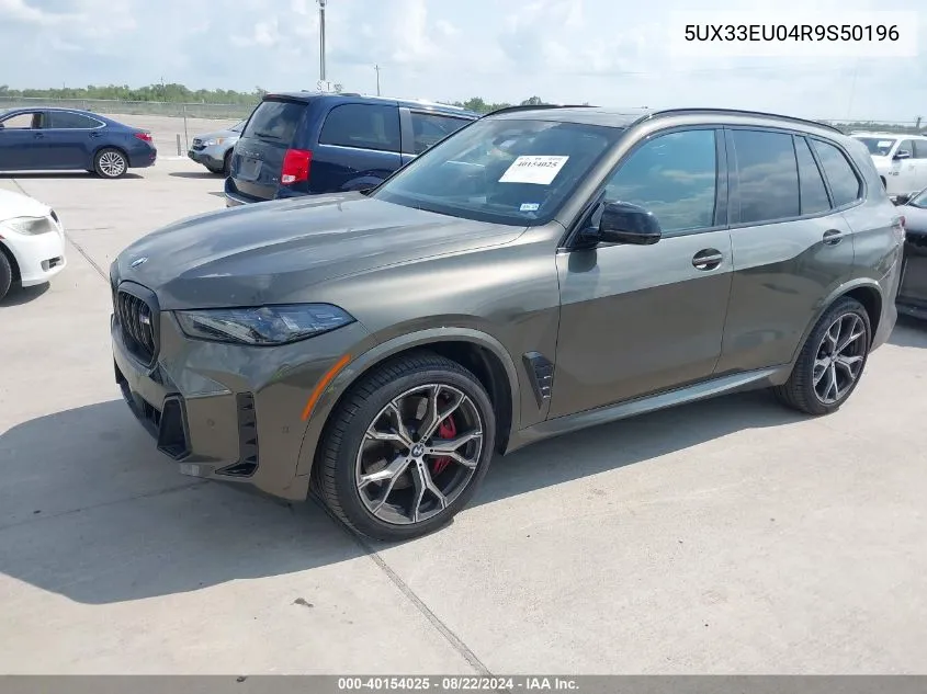 2024 BMW X5 M60I VIN: 5UX33EU04R9S50196 Lot: 40154025