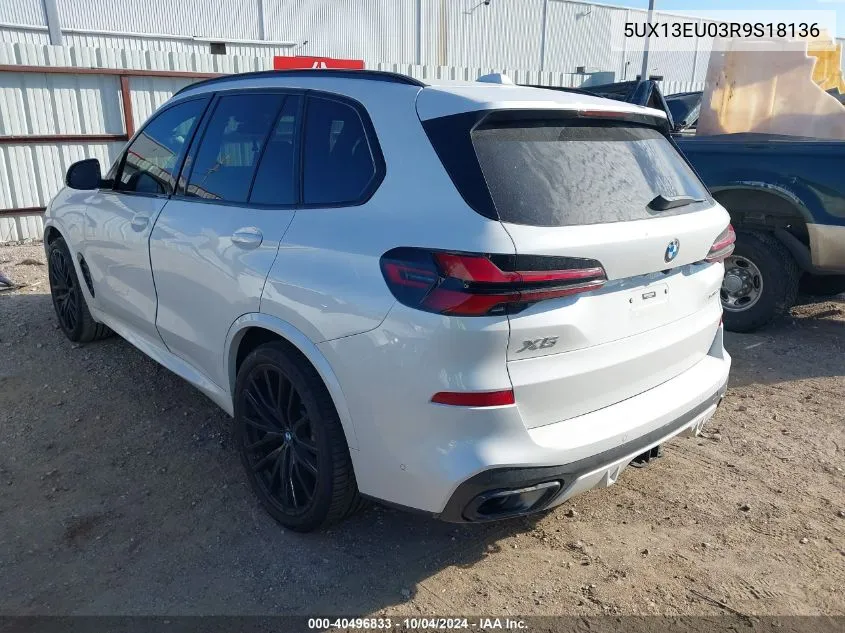 2024 BMW X5 Sdrive40I VIN: 5UX13EU03R9S18136 Lot: 40496833