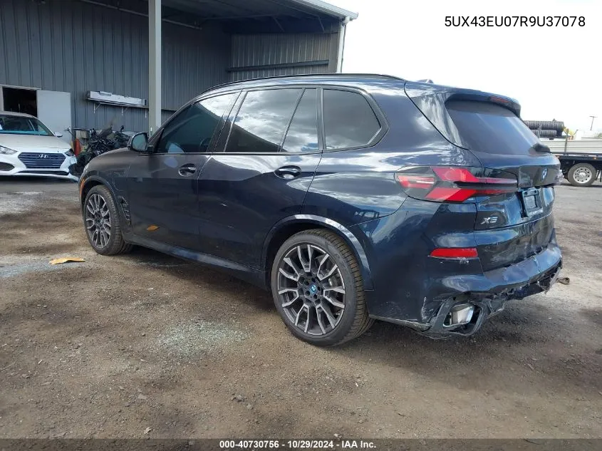 2024 BMW X5 Phev xDrive50E VIN: 5UX43EU07R9U37078 Lot: 40730756