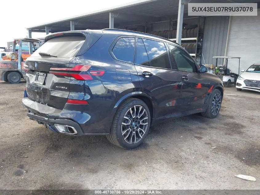 2024 BMW X5 Phev xDrive50E VIN: 5UX43EU07R9U37078 Lot: 40730756