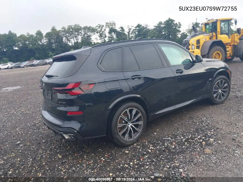 2025 BMW X5 xDrive40I VIN: 5UX23EU07S9W72755 Lot: 40096867