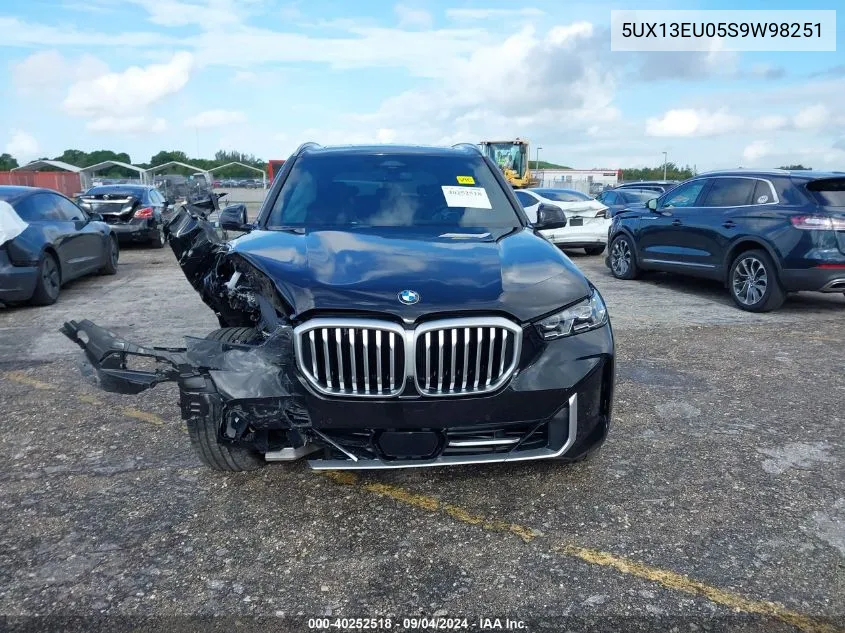 5UX13EU05S9W98251 2025 BMW X5 Sdrive 40I