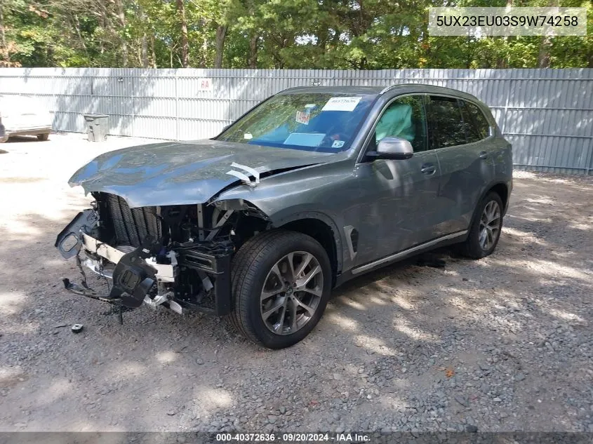 2025 BMW X5 xDrive40I VIN: 5UX23EU03S9W74258 Lot: 40372636