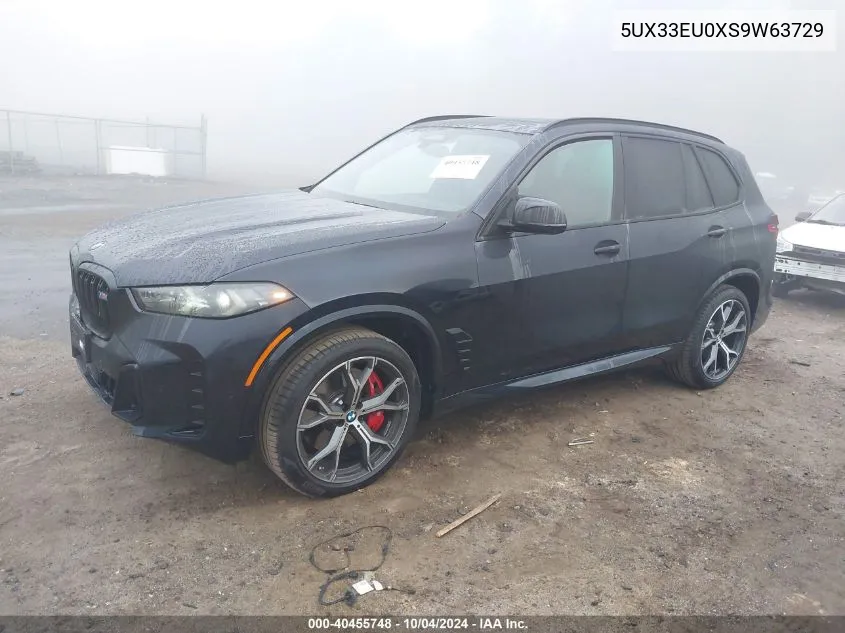 2025 BMW X5 M60I VIN: 5UX33EU0XS9W63729 Lot: 40455748