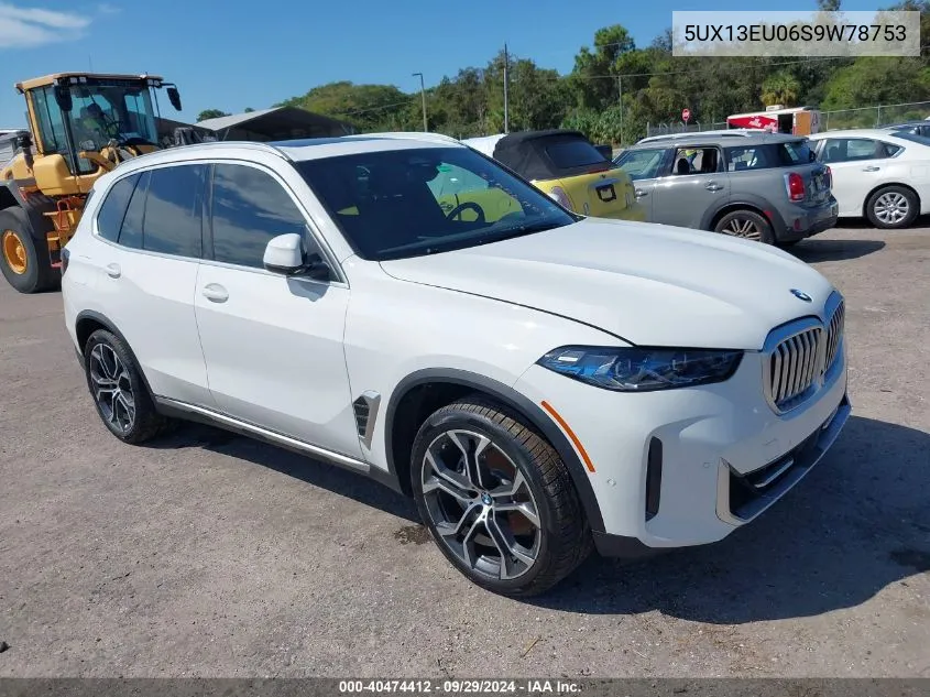 2025 BMW X5 Sdrive40I VIN: 5UX13EU06S9W78753 Lot: 40474412