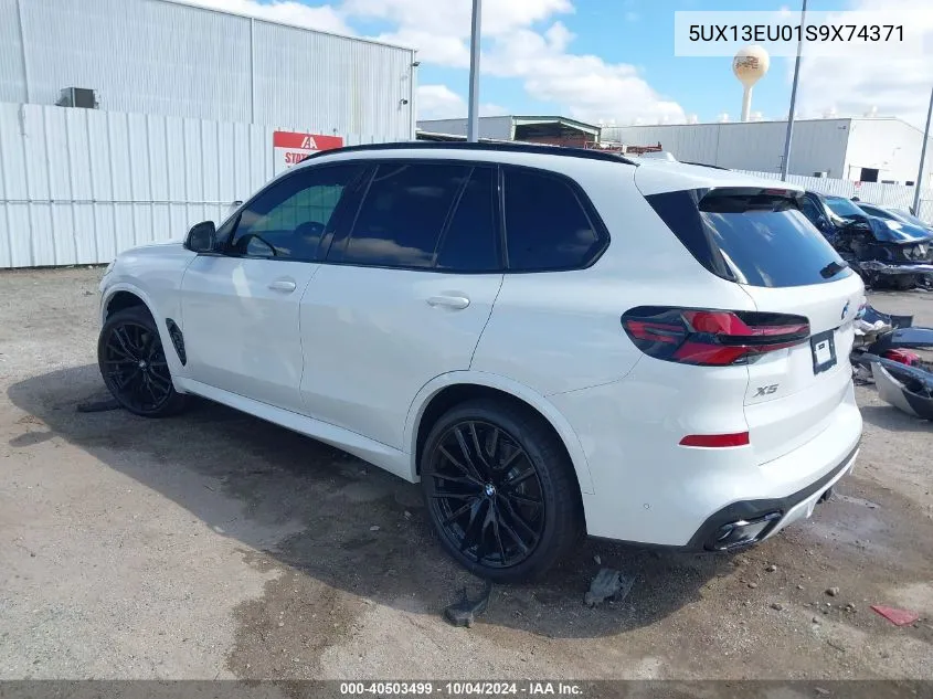 2025 BMW X5 Sdrive40I VIN: 5UX13EU01S9X74371 Lot: 40503499