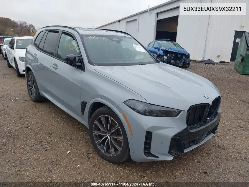 2025 BMW X5 M60I VIN: 5UX33EU0XS9X32211 Lot: 40765117