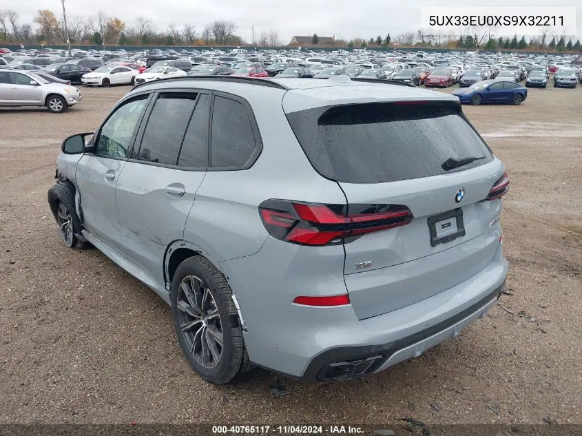 2025 BMW X5 M60I VIN: 5UX33EU0XS9X32211 Lot: 40765117