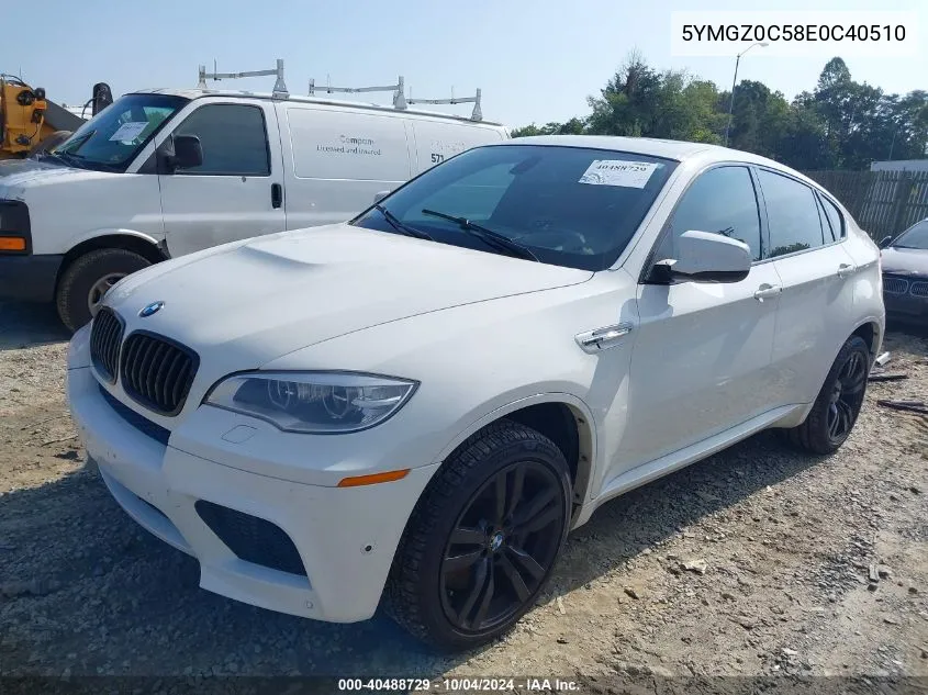 2014 BMW X6 M VIN: 5YMGZ0C58E0C40510 Lot: 40488729