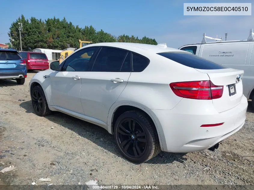 2014 BMW X6 M VIN: 5YMGZ0C58E0C40510 Lot: 40488729