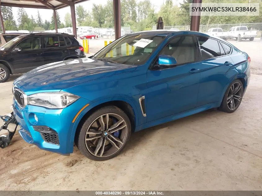 2019 BMW X6 M VIN: 5YMKW8C53KLR38466 Lot: 40340290