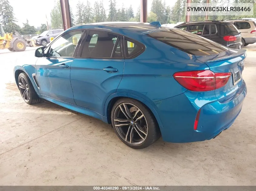 2019 BMW X6 M VIN: 5YMKW8C53KLR38466 Lot: 40340290