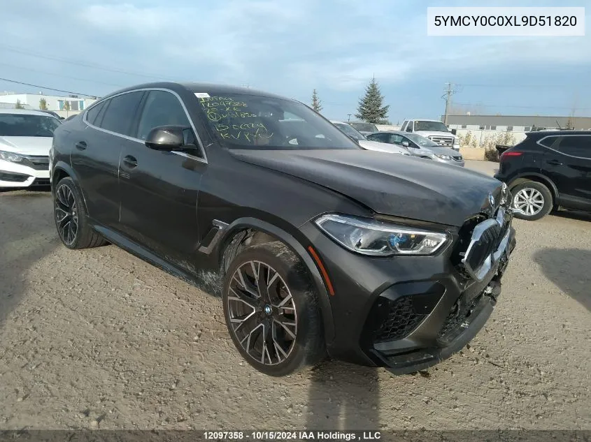 5YMCY0C0XL9D51820 2020 BMW X6 M