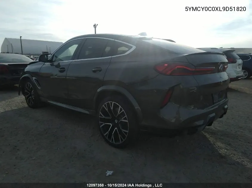 5YMCY0C0XL9D51820 2020 BMW X6 M