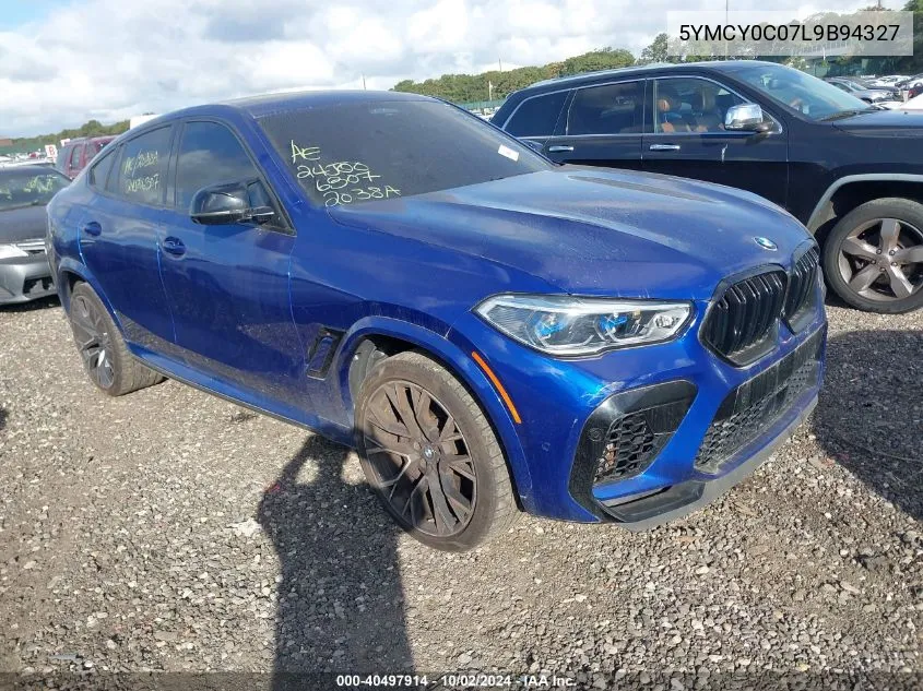 2020 BMW X6 M Competition VIN: 5YMCY0C07L9B94327 Lot: 40497914