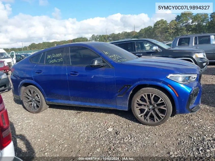 2020 BMW X6 M Competition VIN: 5YMCY0C07L9B94327 Lot: 40497914