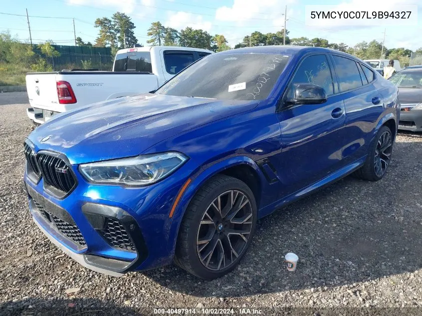 2020 BMW X6 M Competition VIN: 5YMCY0C07L9B94327 Lot: 40497914