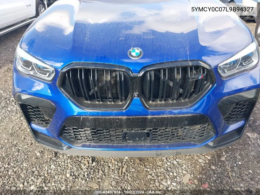 2020 BMW X6 M Competition VIN: 5YMCY0C07L9B94327 Lot: 40497914