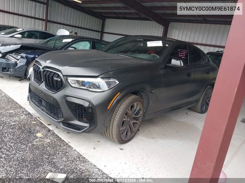 2021 BMW X6 M VIN: 5YMCY0C00M9E61874 Lot: 39839868