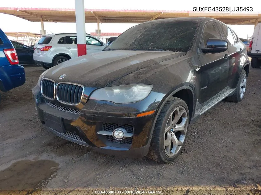 2008 BMW X6 xDrive35I VIN: 5UXFG43528LJ35493 Lot: 40308703