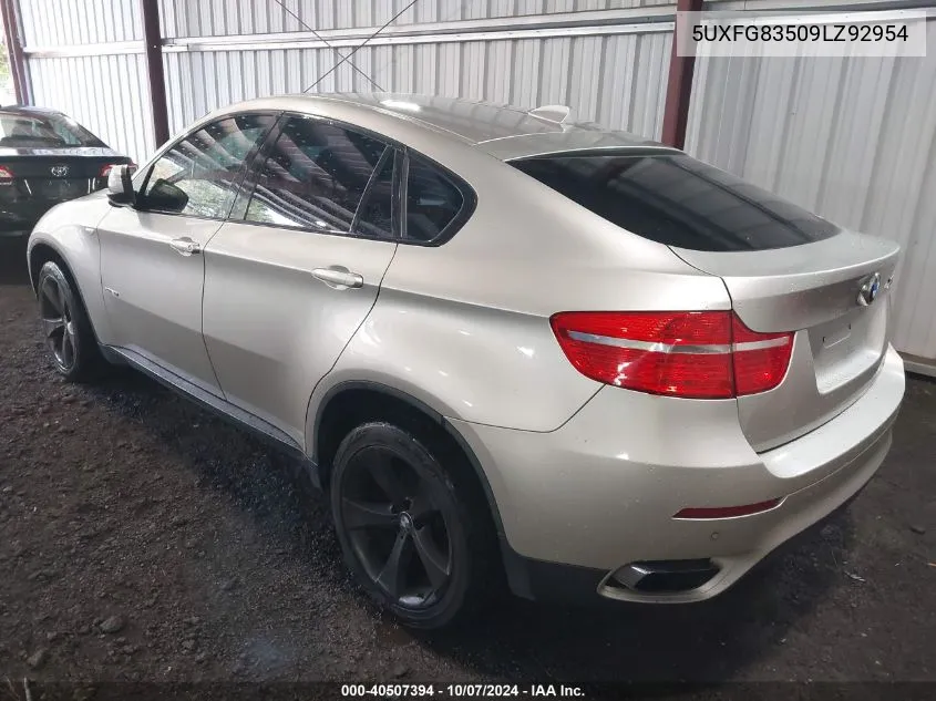 2009 BMW X6 xDrive50I VIN: 5UXFG83509LZ92954 Lot: 40507394