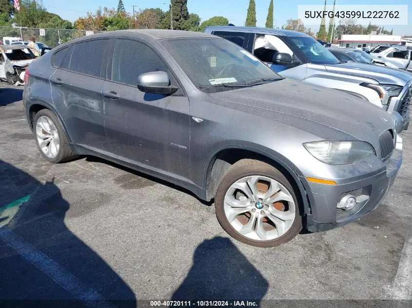 2009 BMW X6 xDrive35I VIN: 5UXFG43599L222762 Lot: 40720111