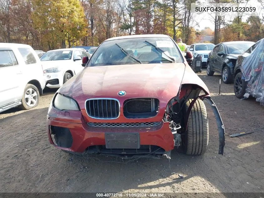 2009 BMW X6 xDrive35I VIN: 5UXFG43589L223059 Lot: 40772716