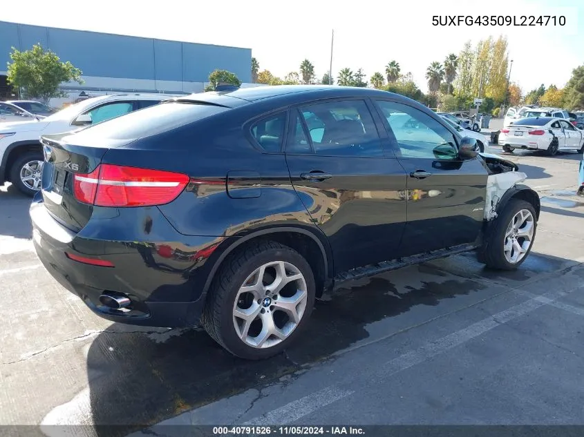 2009 BMW X6 xDrive35I VIN: 5UXFG43509L224710 Lot: 40791526