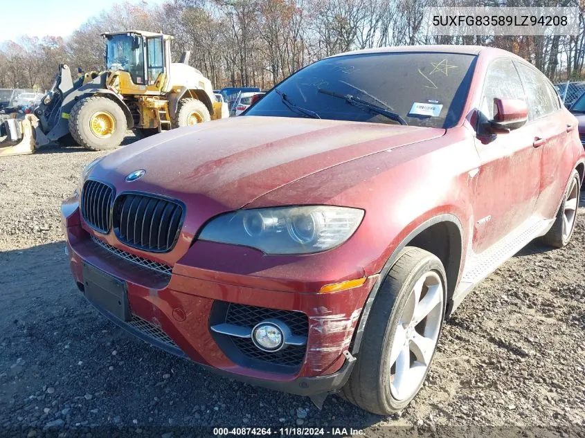 2009 BMW X6 xDrive50I VIN: 5UXFG83589LZ94208 Lot: 40874264