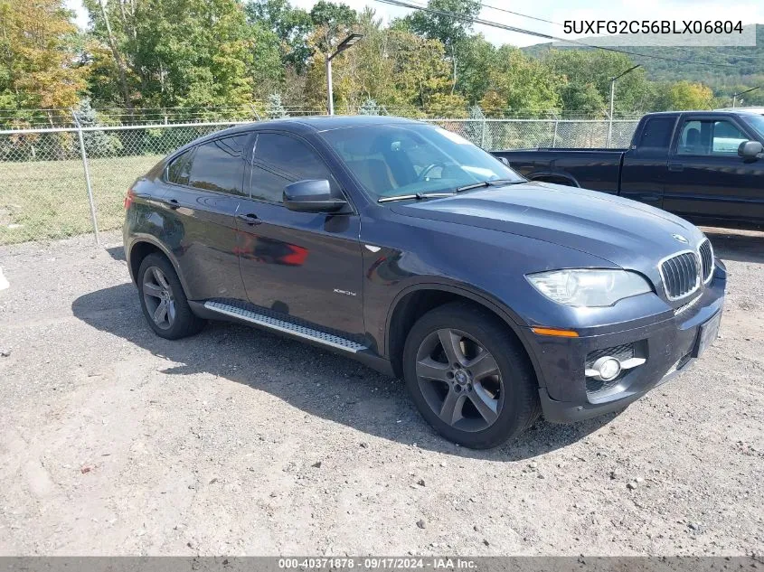 2011 BMW X6 xDrive35I VIN: 5UXFG2C56BLX06804 Lot: 40371878