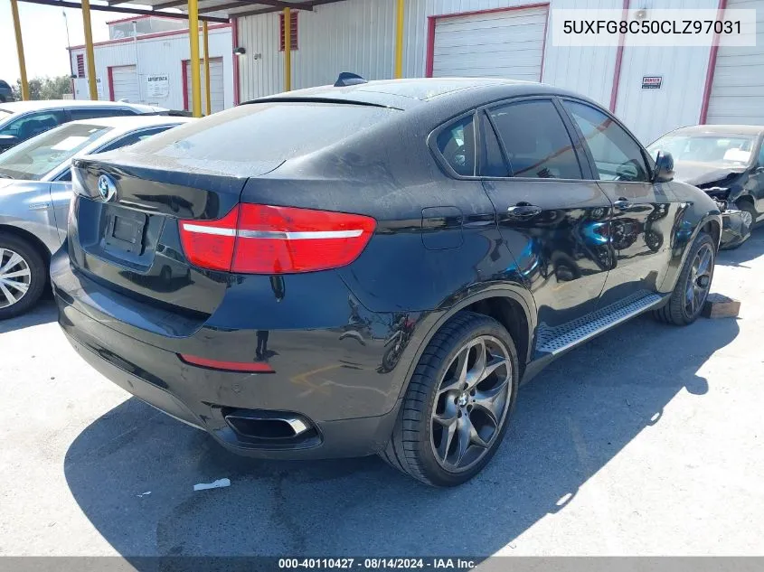 2012 BMW X6 xDrive50I VIN: 5UXFG8C50CLZ97031 Lot: 40110427