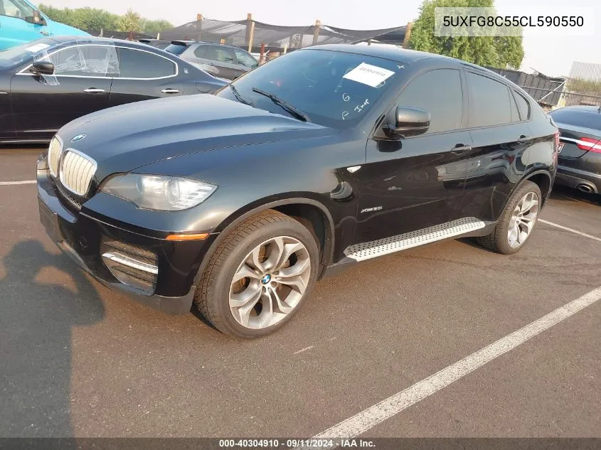 2012 BMW X6 xDrive50I VIN: 5UXFG8C55CL590550 Lot: 40304910