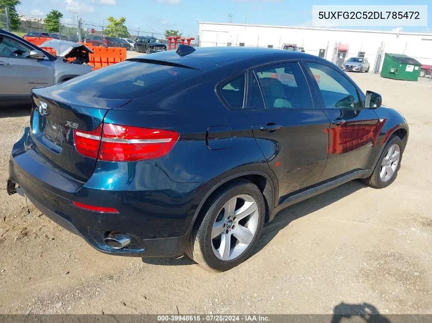 2013 BMW X6 xDrive35I VIN: 5UXFG2C52DL785472 Lot: 39948615