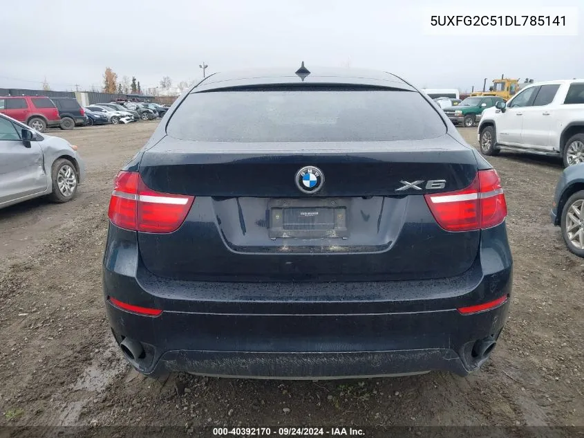 2013 BMW X6 xDrive35I VIN: 5UXFG2C51DL785141 Lot: 40392170