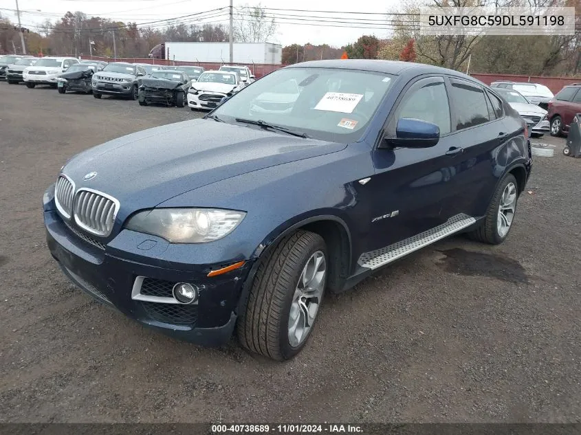 2013 BMW X6 xDrive50I VIN: 5UXFG8C59DL591198 Lot: 40738689