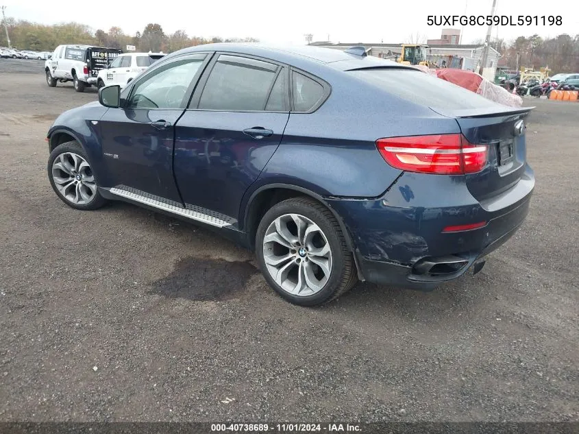 2013 BMW X6 xDrive50I VIN: 5UXFG8C59DL591198 Lot: 40738689