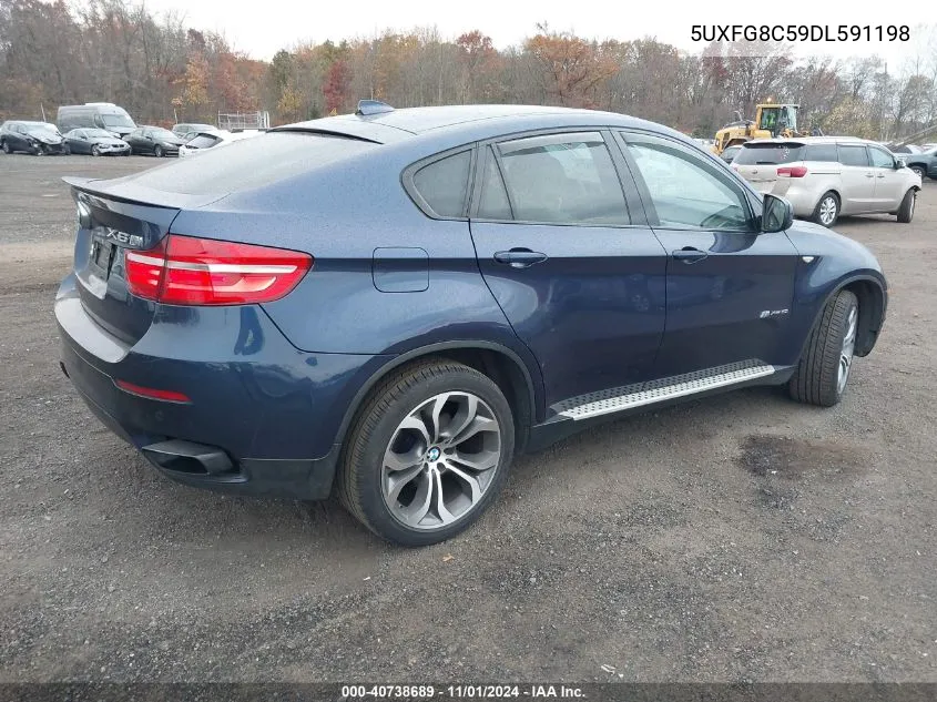 2013 BMW X6 xDrive50I VIN: 5UXFG8C59DL591198 Lot: 40738689