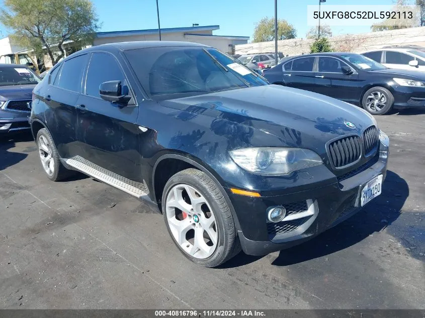 2013 BMW X6 xDrive50I VIN: 5UXFG8C52DL592113 Lot: 40816796